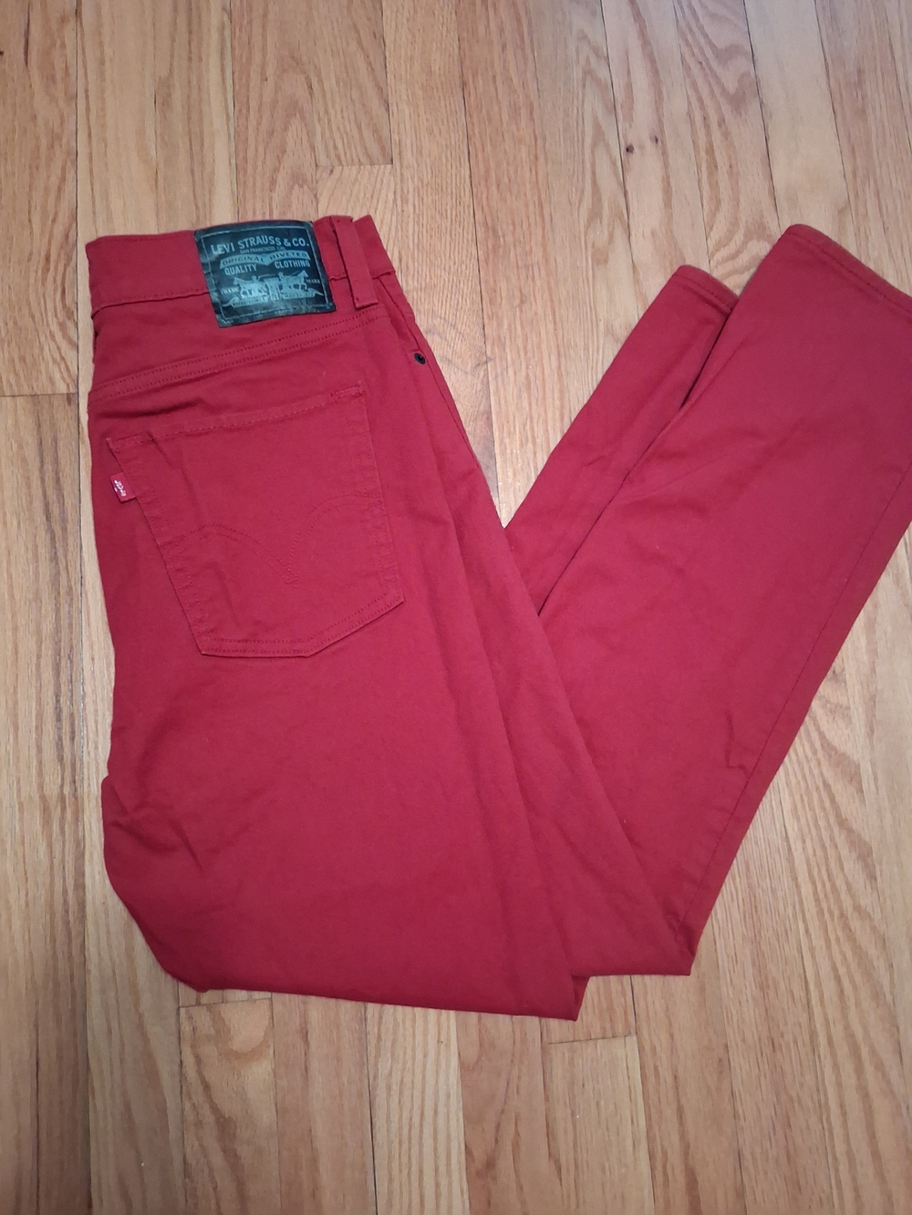 Levi's Men's Skinny Jeans — Deep Red